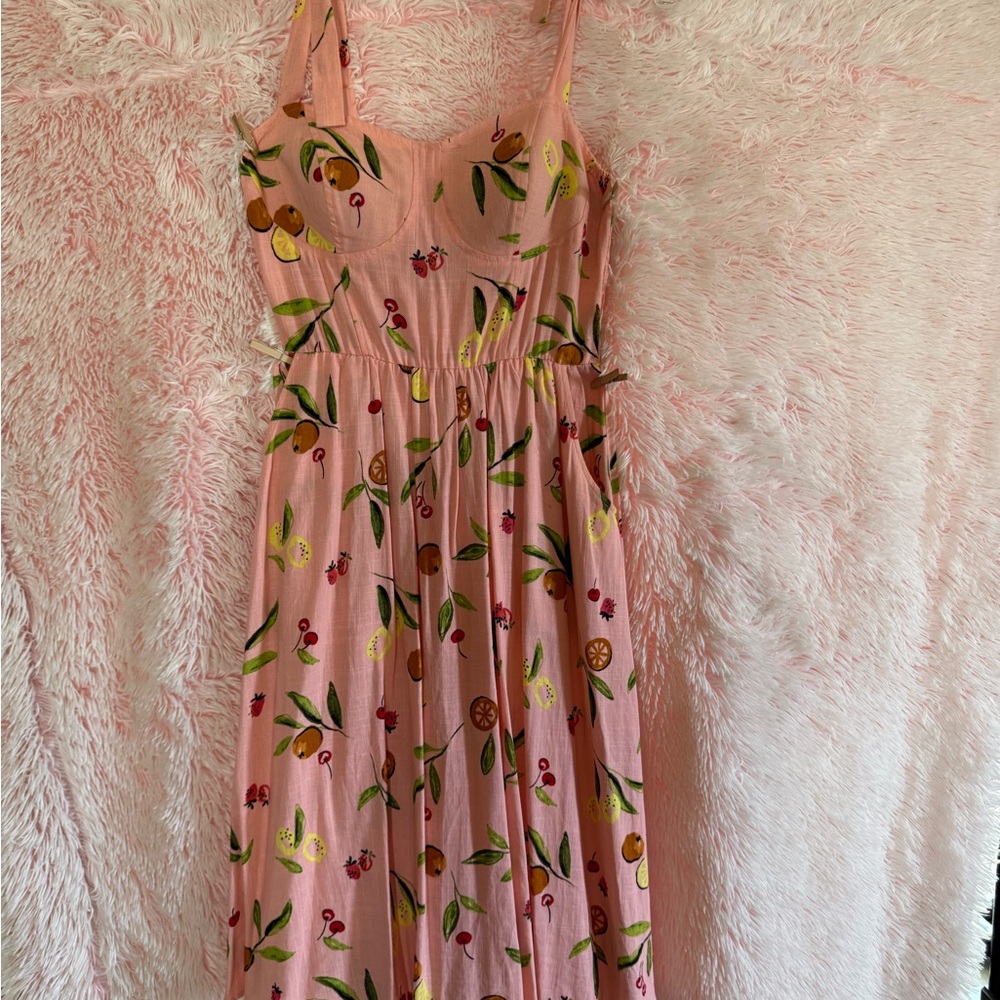 LC Lauren Conrad Pink Floral Dress
